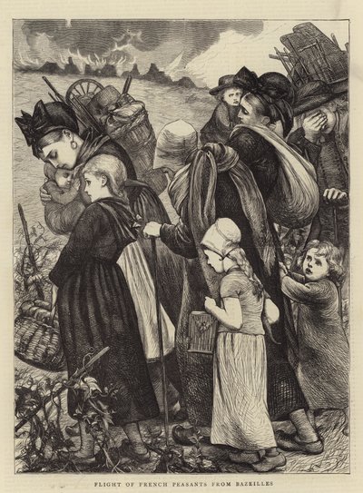Huida de campesinos franceses de Bazeilles de Mary Ellen Edwards